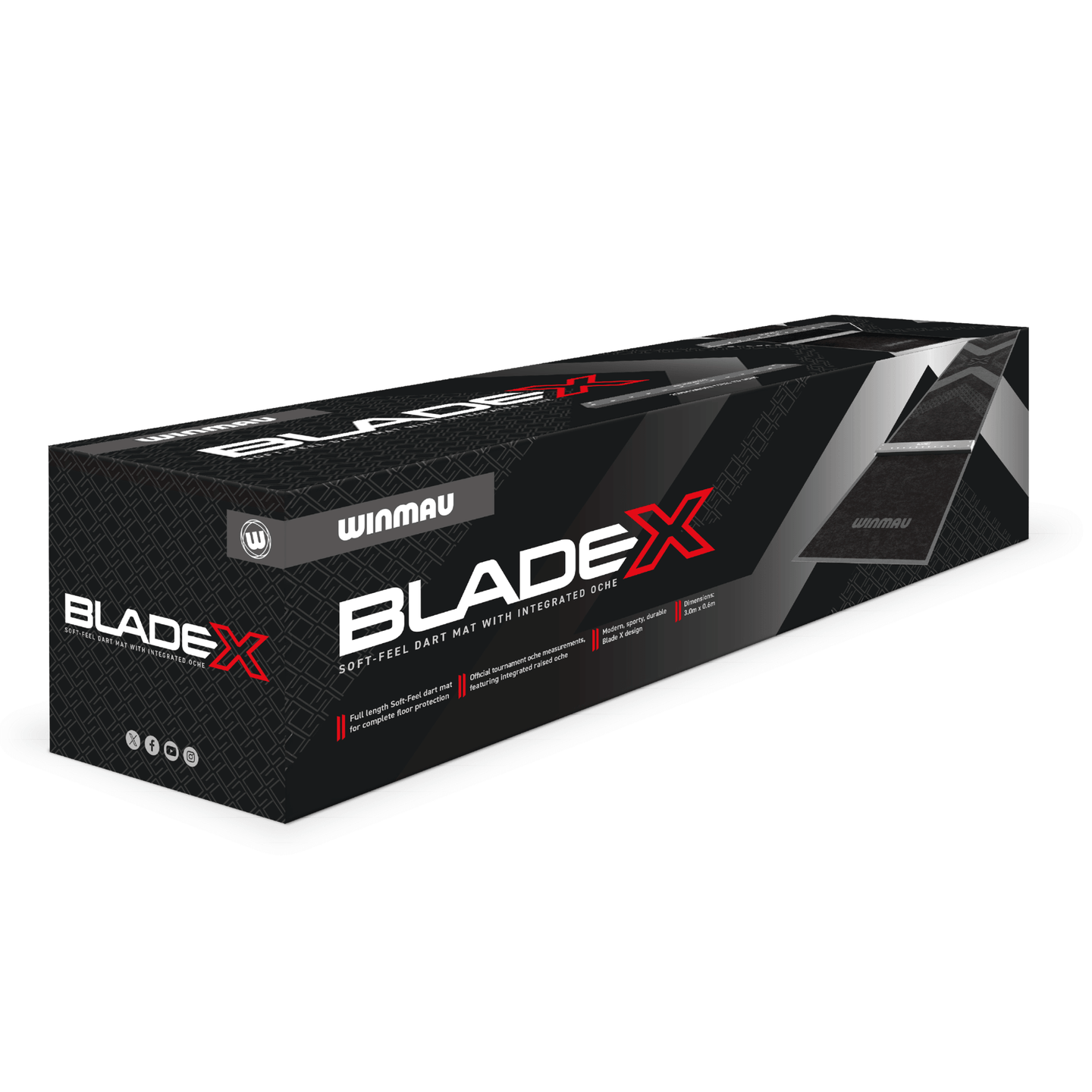 Winmau Pro-Zone Blade X Soft Dartmatte Verpackung