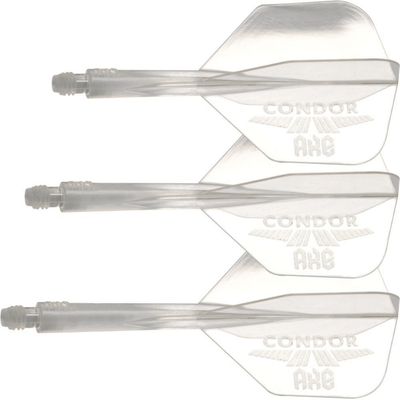 Condor Axe Flight System Logo Clear Silver - Small