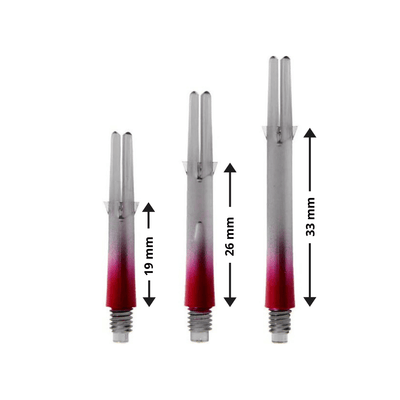 L-Style Two Tone L-Shafts - Rot/Schwarz Details