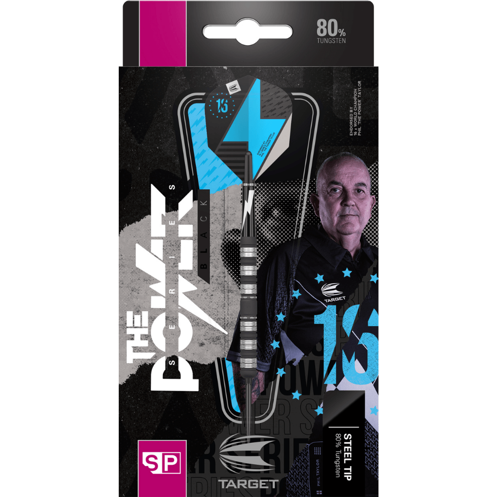 Target Phil Taylor The Power Series Black Swiss Point Steeldarts Packung